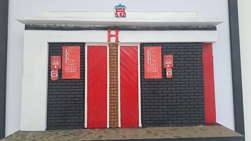 framed model of Gate H Sir Kenny Dalglish Stand