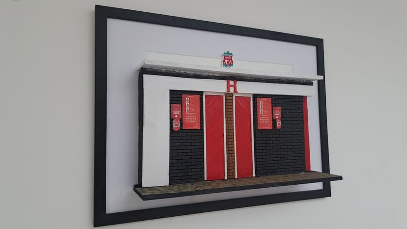 Framed Sir Kenny Dalglish stand Gate H