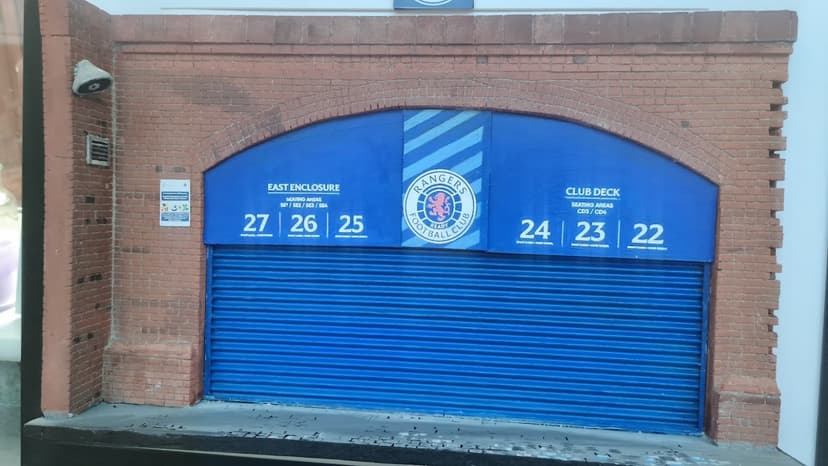 Ibrox club deck and East Enclosure
