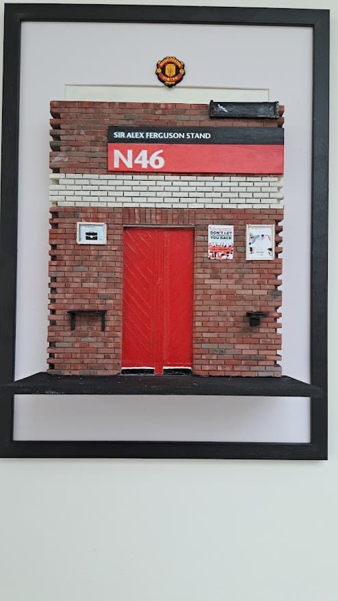 Framed Sir Alex Ferguson Stand Old Trafford