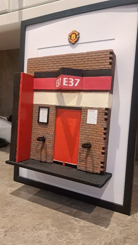 framed E37 turnstile at Old Trafford