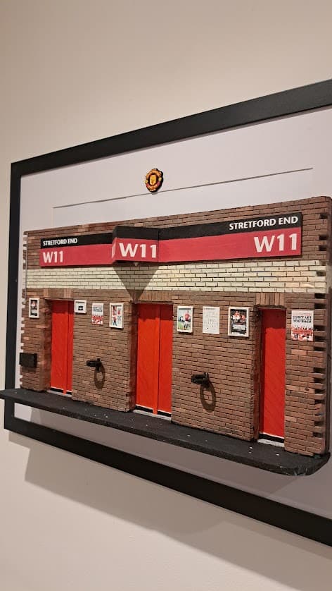 Turnstiles N11 Stretford End in a Frame