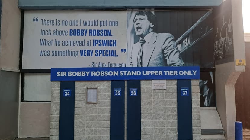 Gates 34- 27 Bobby Robson Stand Ipswich